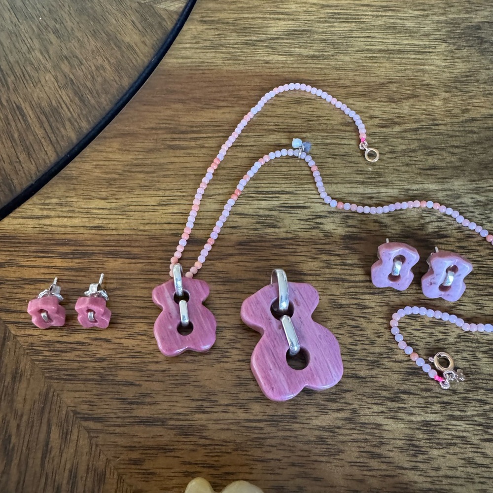 Medium Tous Cruise Rhodonite Pendant View 5